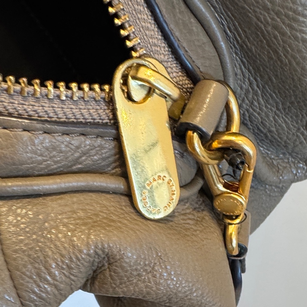 Marc by Marc Jacobs Taupe Leather Satchel - Picture 5 of 5